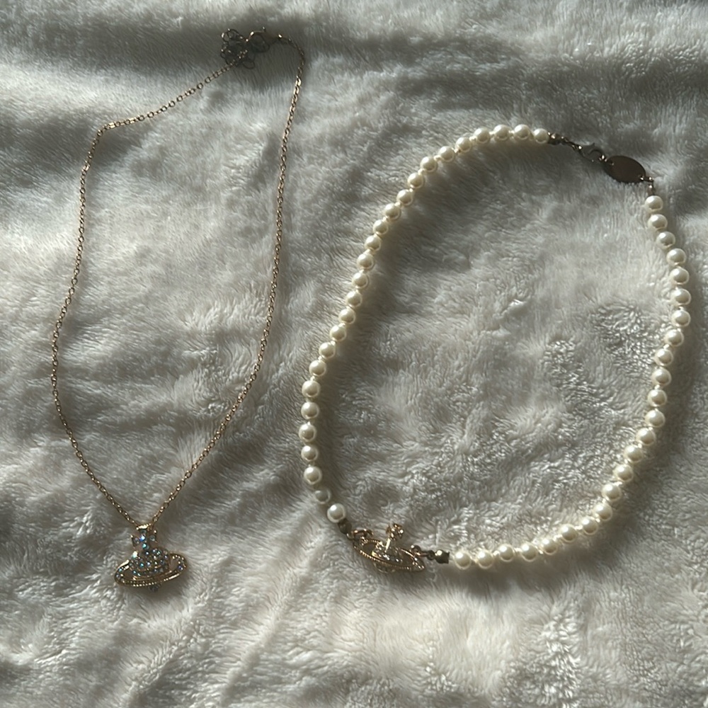 Faux Vivian Westwood necklaces